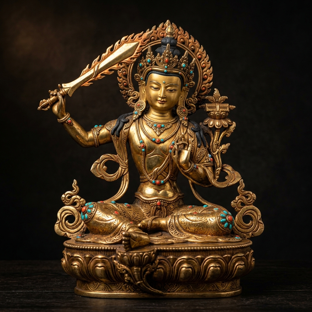 Manjushri Bodhisattva Statue